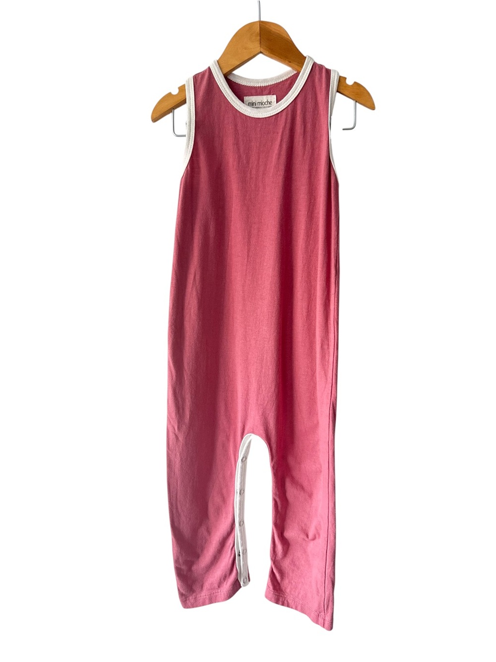 Mini Mioche 🇨🇦 Pink Sleeveless Kids Romper 3/4 Years